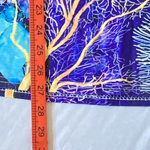 BNWT Men's Aquamarine Blue and Purple Underwater Scene T-Shirt - Size 2XL - Picture 11 of 11